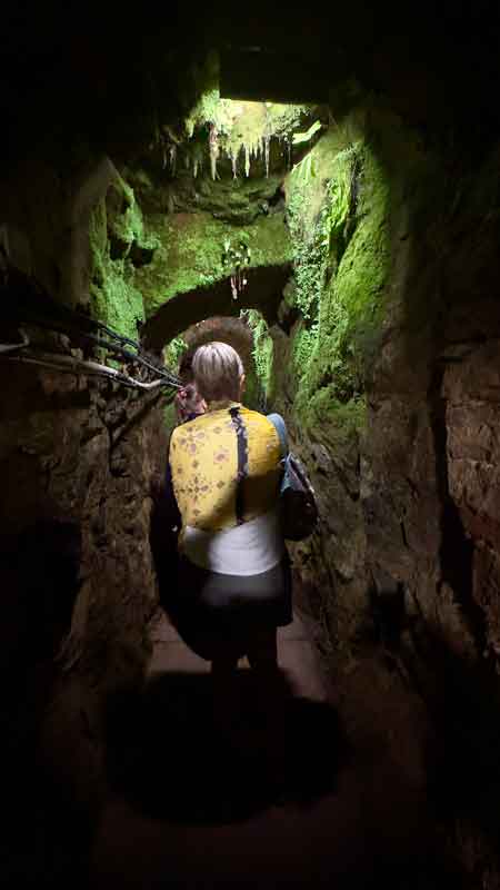 Walking Through a Fleurine Société Roquefort Caves