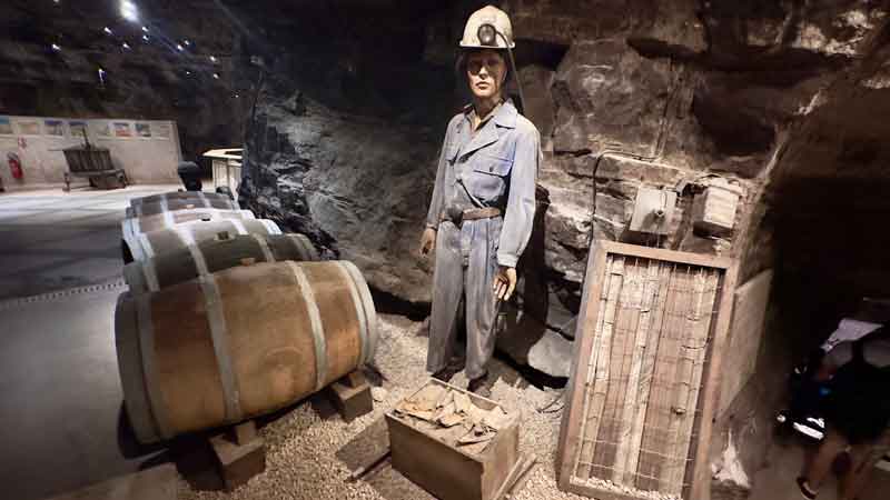Miner Exhibit Underground at Terra Vinea
