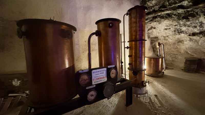 Old Winemaking Equipment at Terra Vinea