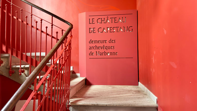 Staircase Entrance Inside Le Château des Archevêques de Capestang