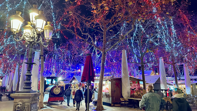 Chrismas Market in Place Carnot Carcassonne