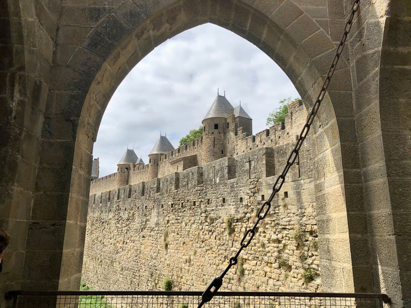 View of the Cité de Carcassonne from Drawbridge