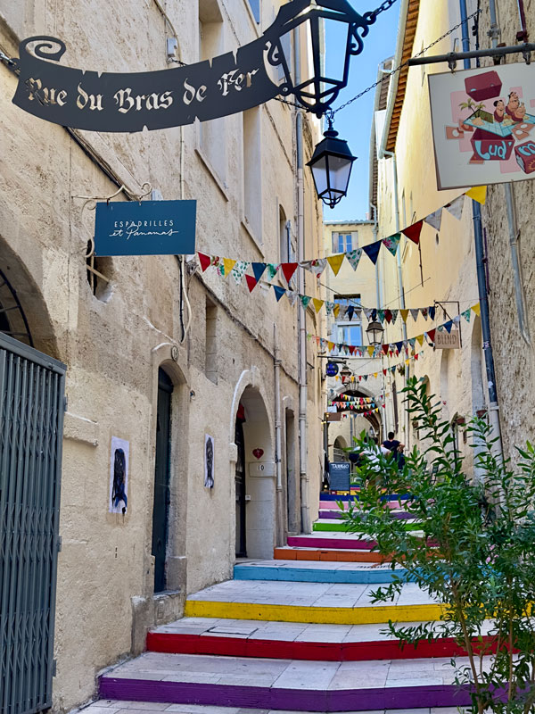 Rue du Bras de Fer in Montpellier